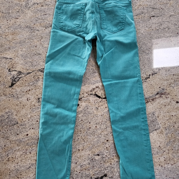 AG Adriano Goldschmied the Stevie Ankle 26R Aqua Jean! Super Cute!! - Picture 2 of 5